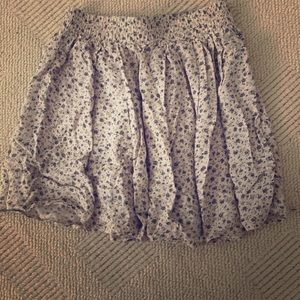 brandy melville light pink floral skirt